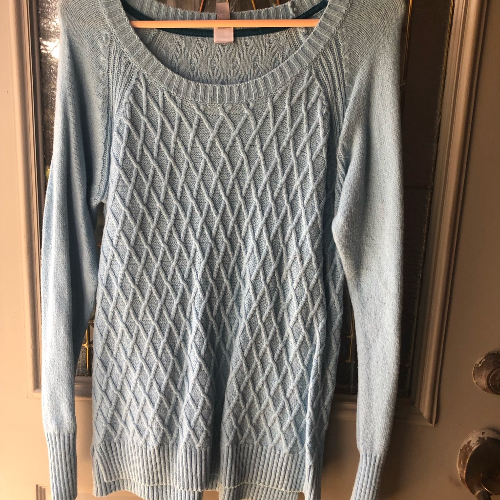 Jcp Sweater, Light Blue, Size L, Excellent Condition